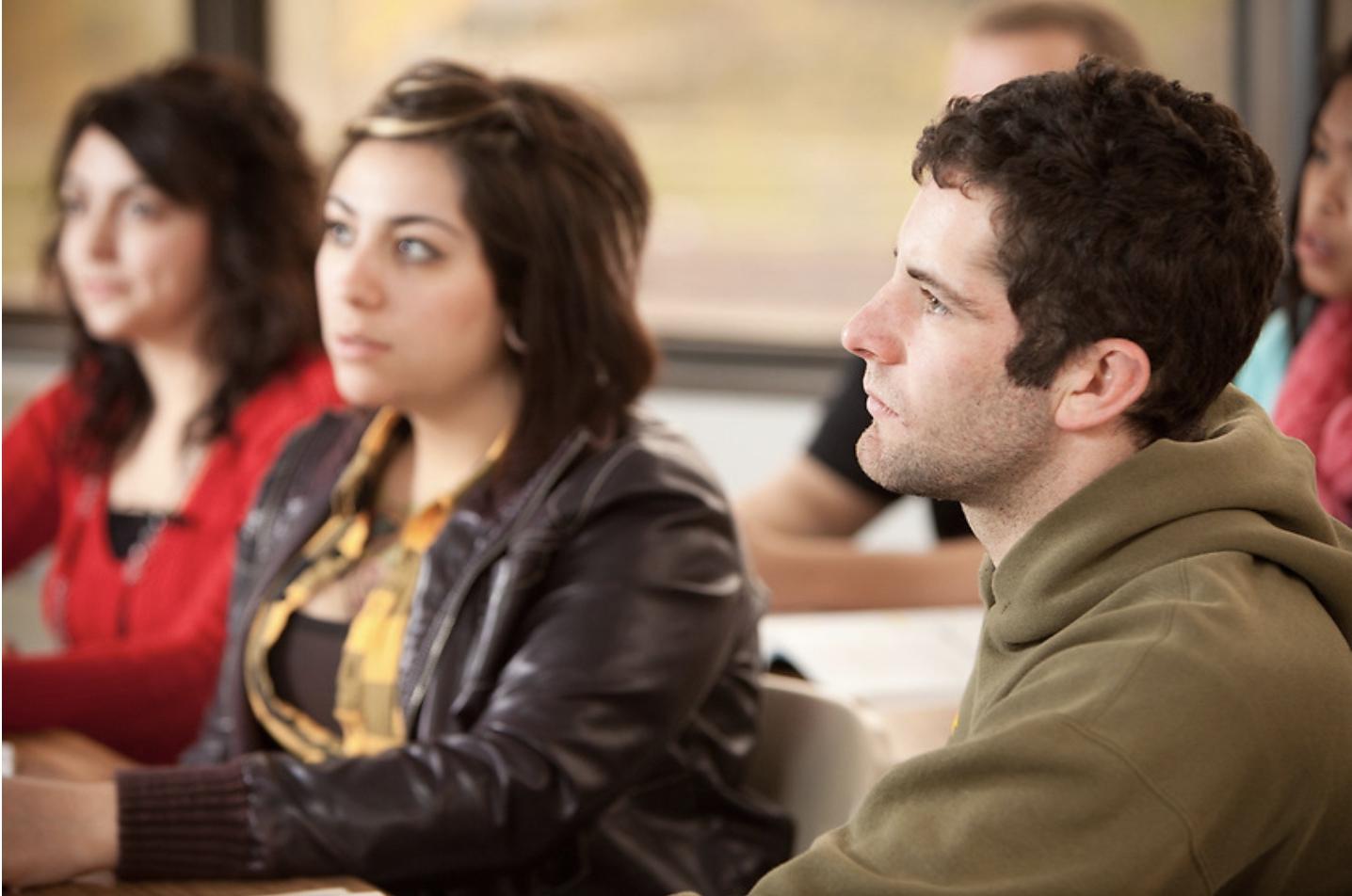 Students in a classroom